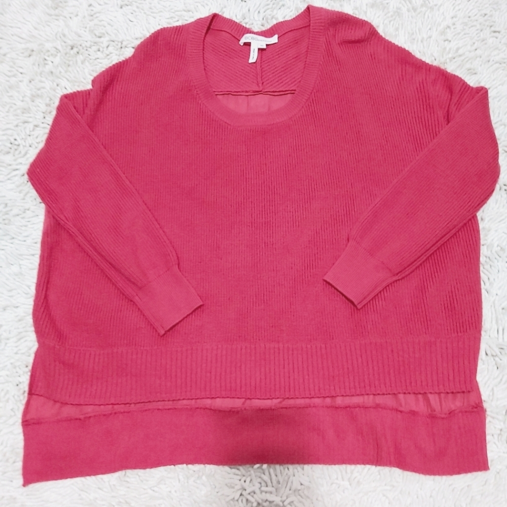 BCBGeneration pink sweater- size M/L